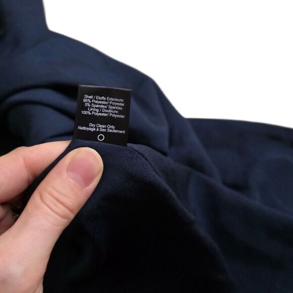 Dress the Population Navy Jackie Off the Shoulder Crepe Trumpet Gown XS - Picture 5 of 5